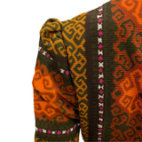 Vintage puff sleeved early 1970s Dollyrockers maxi dress
