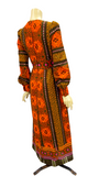 Vintage puff sleeved early 1970s Dollyrockers maxi dress
