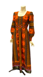 Vintage puff sleeved early 1970s Dollyrockers maxi dress