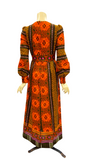 Vintage puff sleeved early 1970s Dollyrockers maxi dress