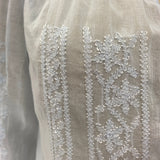 Vintage powder blue Adini embroidered Indian cotton blouse top