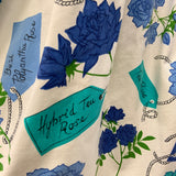 Vintage Rose Garden print 1950s novelty print skirt