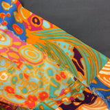 Vintage psychedelic horse print late 1960s / 1970s slinky maxi dress