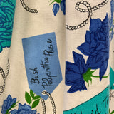 Vintage Rose Garden print 1950s novelty print skirt