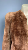 Early 1940s vintage CC41 teddy bear edge to edge jacket with great shoulder line