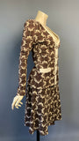 1970s does deco Simon Jeffries biba-esque two piece jersey knit skirt and jacket