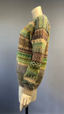 Vintage soft dk wool handknitted fair isle jumper