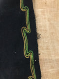 Antique oriental finely embroidered scarf or collar textile piece
