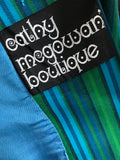 1960s vintage original Cathy McGowan Boutique boating style bright blue stripe db blazer jacket