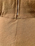 wonderful pumpkin wool crepe vintage swing jacket and dress set
