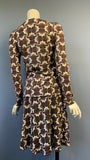 1970s does deco Simon Jeffries biba-esque two piece jersey knit skirt and jacket