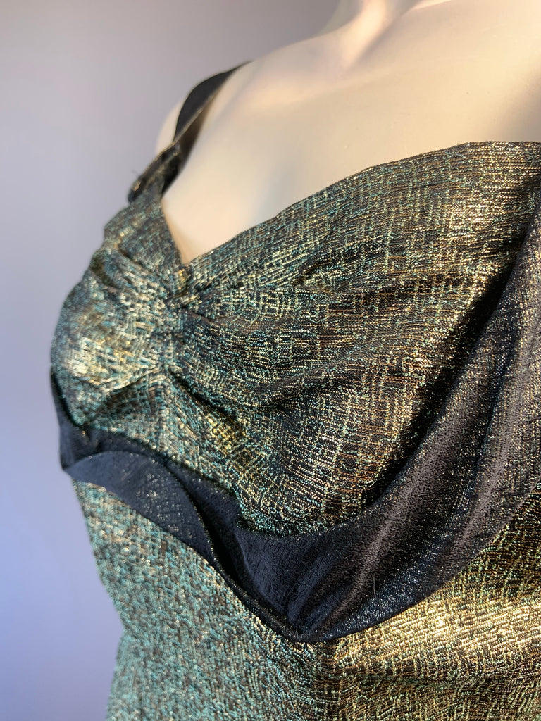 custom made rue la Botie 'Nol' Paris 1950s golden green lam bombshe After Number Nine custom made rue la Botie 'Nol' Paris 1950s golden green lam bombshe After Number Nine