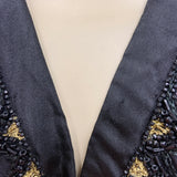 Antique c.1900 bodice or jacket with arts and crafts embroidered detail