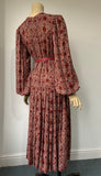 vintage arts and crafts print Droopy and Browns late 1970s to early 1980s dress