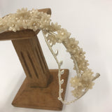 Vintage c.1930s wax flower bridal headdress wreath