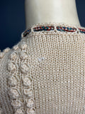Vintage c. 1940s? handknit  - Tyrolean style cardigan
