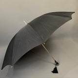 Vintage 1950s / 1960s cocktail or evening umbrella with paste studded handle