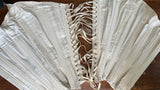 Antique Edwardian lace trimmed cotton coutil Royal Worcester Corset - style 441