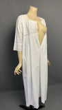 Antique 1900s white cotton nightdress in excellent condition