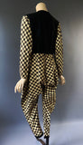 C.1920s vintage Harlequin fancy dress costume all in one
