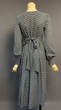 Beautifully made 1970s vintage honeycomb smocked autumn/winter day dress