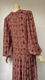vintage arts and crafts print Droopy and Browns late 1970s to early 1980s dress