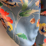 Vintage 1930s floral painterly print robe or wrapper by Asgan