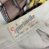 Vintage Music Hall by Sportaville 1950s novelty print skirt