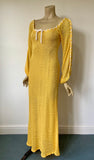 late 1970s vintage Mary Farrin 'Levison Original' knitted maxi dress