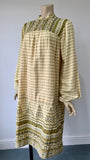 late 1970s vintage hippy smock or tunic dress by Vivienne Lawrence