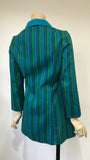 1960s vintage original Cathy McGowan Boutique boating style bright blue stripe db blazer jacket