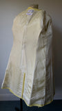 Pastel yellow Jean Patou vintage 1960s two piece dress and jacket set